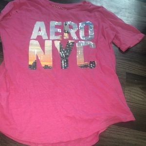 Pink NYC Aeropostale shirt